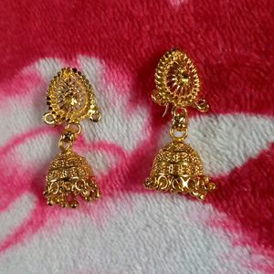 Fake Golden Earings Jhumkas