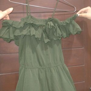 Dark Green Dress