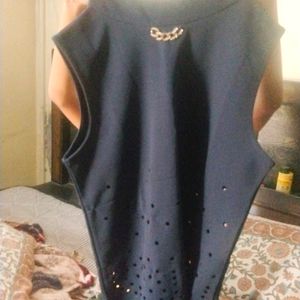 Dark Blue Party Top