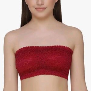 Women's Nylon Lightly Lace Non-Wired Bra fo