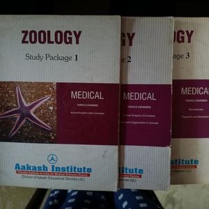 Akash Zoology Medical Books Set