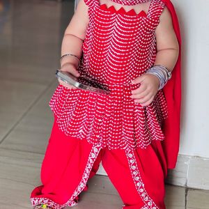 Dhoti Style Suit For Kid Girl