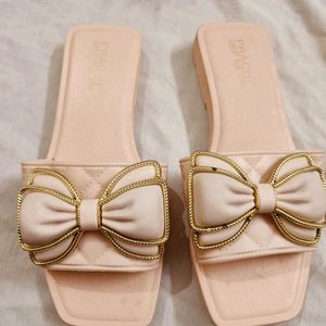 New Beautiful Slippers Soft And Peach Colour