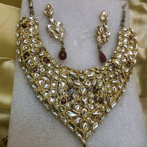 💥Women Wedding Wear Necklace with Earrings💥