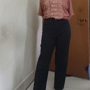 High Waisted Mom Fit Ankle Length Jeans