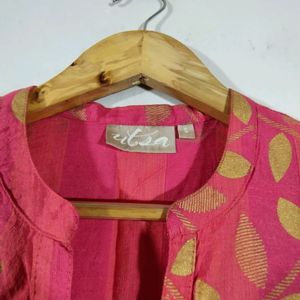 Pink Printed Kurta (Women's)