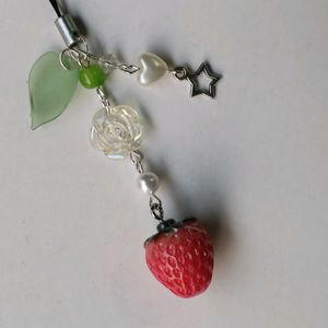 Y2K Fairycore Strawberry Phone Charm