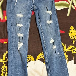 H&m Blue Ripped Jeans