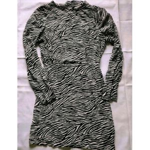 Zebra Print Bodycon Dress