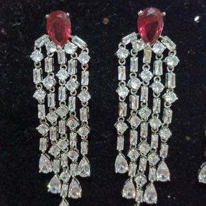 Zicronia Silver Plated Earrings Long