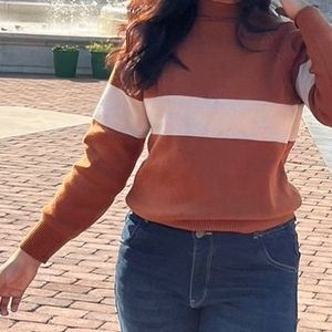 brown sweater