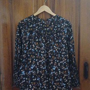 Floral Brown Top