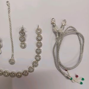 American Diamond Jewellery Set