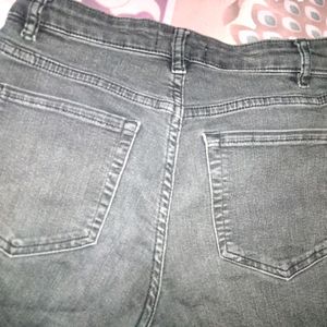 Straight Line Denim Charcoal H and M