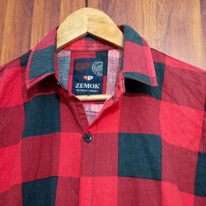 Zemok Brand Red Shirt For Men