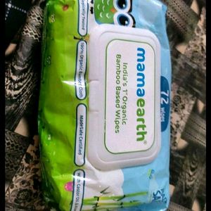 Mamaearth Baby Bamboo Wet Wipes New 72 Piece Wipe