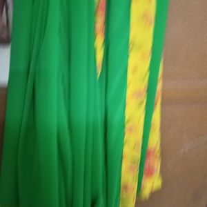 New Designer Saree Material Bought And Stiched
