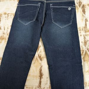 Boy's Casual Dark Blue Denim Pants