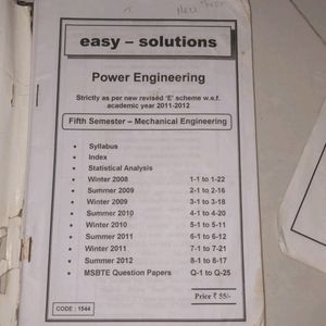 Mechanical Book Power Engineering