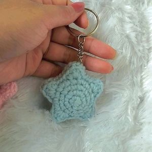 Crochet Star Keychain