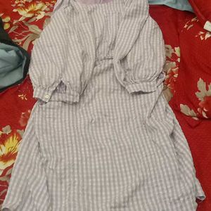 Cute Lavender Korean Dress