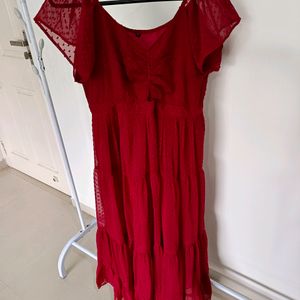 Maroon Maxi Dress