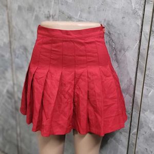 Red Tennis Skirt