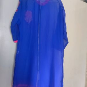 Women's Blue Pink Kurti