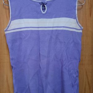 Lilac sleeveless top