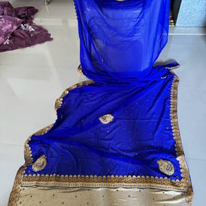 Blue Saree