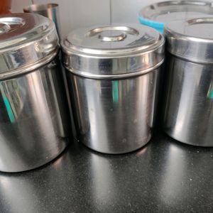 5 Pc Steel Jars