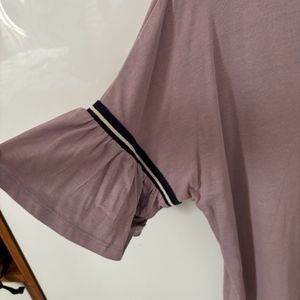 Roadster Lavender Bell Sleeve Top