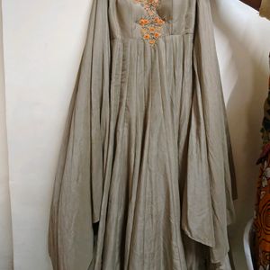 Beige Designer Ethnic Gown