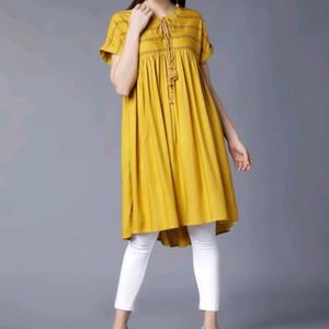 Yellow Kurti For Women