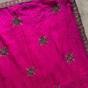 Pure Georgette Lehariya Saree