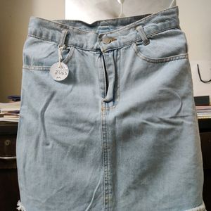 Denim Mini Skirt