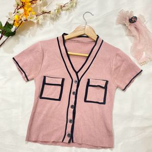 Korean Black Pink Top💖