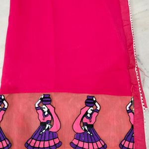 Embroidery Work Saree