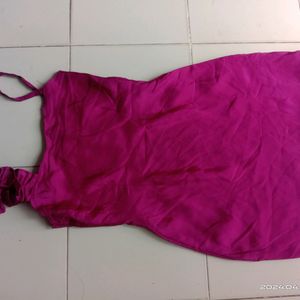 Pink Colour Short Dress