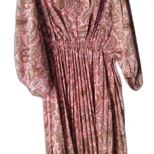 Pink Paisley Vintage Gown