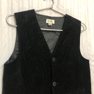 Place Black Cotton Vest