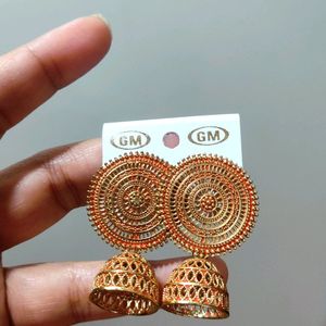 A Rose Gold Earrings