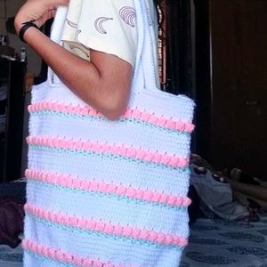 Crochet Tulip Tote Bag