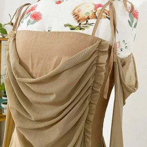 Beige Asymmetrical dress