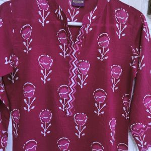 💕 Rose Pink Kurti