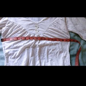 Plane White Top For Women