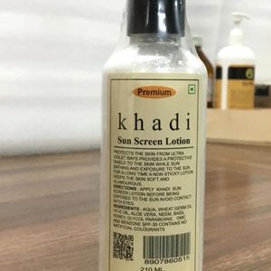 Khadi India Natural Sunscreen Lotion/Moisturizer