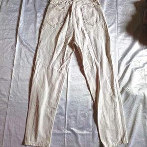 Urbanic  Off White Straight Leg Jeans