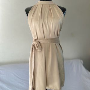 Elegant Satin Freesize Dress