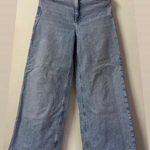 Blue Wide Leg Jeans